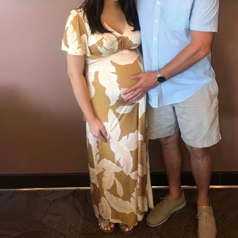 ASOS Maternity Palm Leaf Dress 6